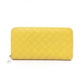 ボッテガヴェネタ(BOTTEGA VENETA)のボッテガヴェネタ BOTTEGA VENETA ラウンド長財布 財布 レザー メンズ レディース イエロー系 【中古】(財布)