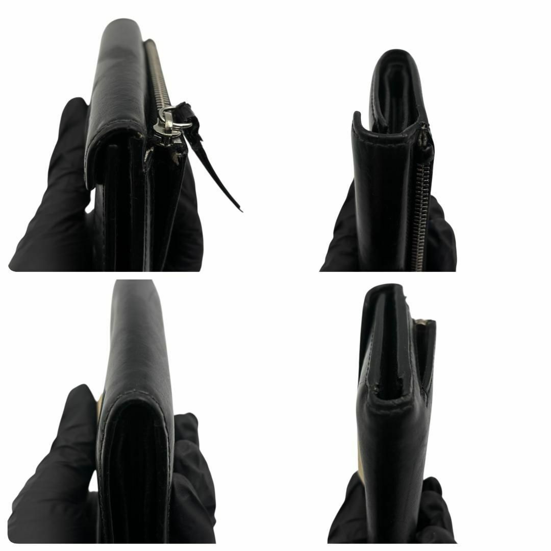 JIMMY CHOO(ジミーチュウ)のJIMMY CHOO ジミーチュウ 三つ折り財布 V金具 男女兼用 I491 レディースのファッション小物(財布)の商品写真