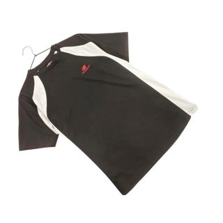 ニューバランス(New Balance)のNew Balance ニューバランス ラグラン トレーニングウェア カットソー sizeM/黒ｘグレー ■◆ メンズ(Tシャツ/カットソー(七分/長袖))