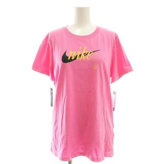 ナイキ(NIKE)のナイキ NIKE クルーネック半袖Tシャツ カットソー L ピンク(Tシャツ(半袖/袖なし))