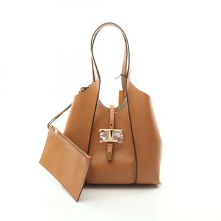 トッズ(TOD'S)のトッズ TOD'S Tタイムレス ショッピングバッグ スモール トートバッグ バッグ レザー レディース ブラウン系 XBWTSBA0200Q8ES410 【新品】(トートバッグ)