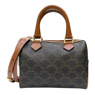 セリーヌ(CELINE)の　セリーヌ CELINE スモール ボストン 113772 タン トリオンフキャンバス レディース ハンドバッグ(ハンドバッグ)