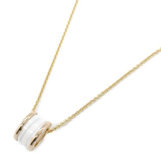 ブルガリ(BVLGARI)のブルガリ BVLGARI B-zero1 ビーゼロワン ネックレス ネックレス ジュエリー K18PG（ピンクゴールド） セラミック メンズ レディース ホワイト系 【中古】(ネックレス)