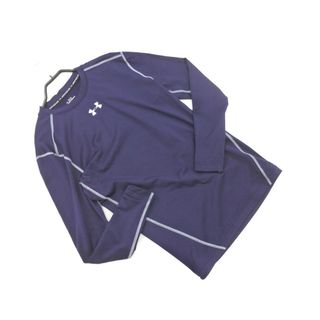 アンダーアーマー(UNDER ARMOUR)のUNDER ARMOUR アンダーアーマー ロゴ トレーニングウェア カットソー sizeLG/紺 ◇■ メンズ(Tシャツ/カットソー(七分/長袖))