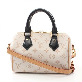 ルイヴィトン(LOUIS VUITTON)のルイ・ヴィトン LOUIS VUITTON スピーディバンドリエール20 ハンドバッグ バッグ PVCコーティングキャンバス レザー ベージュ レディース ホワイト系 / ベージュ系 / ブラック系 M46906 【中古】(ハンドバッグ)