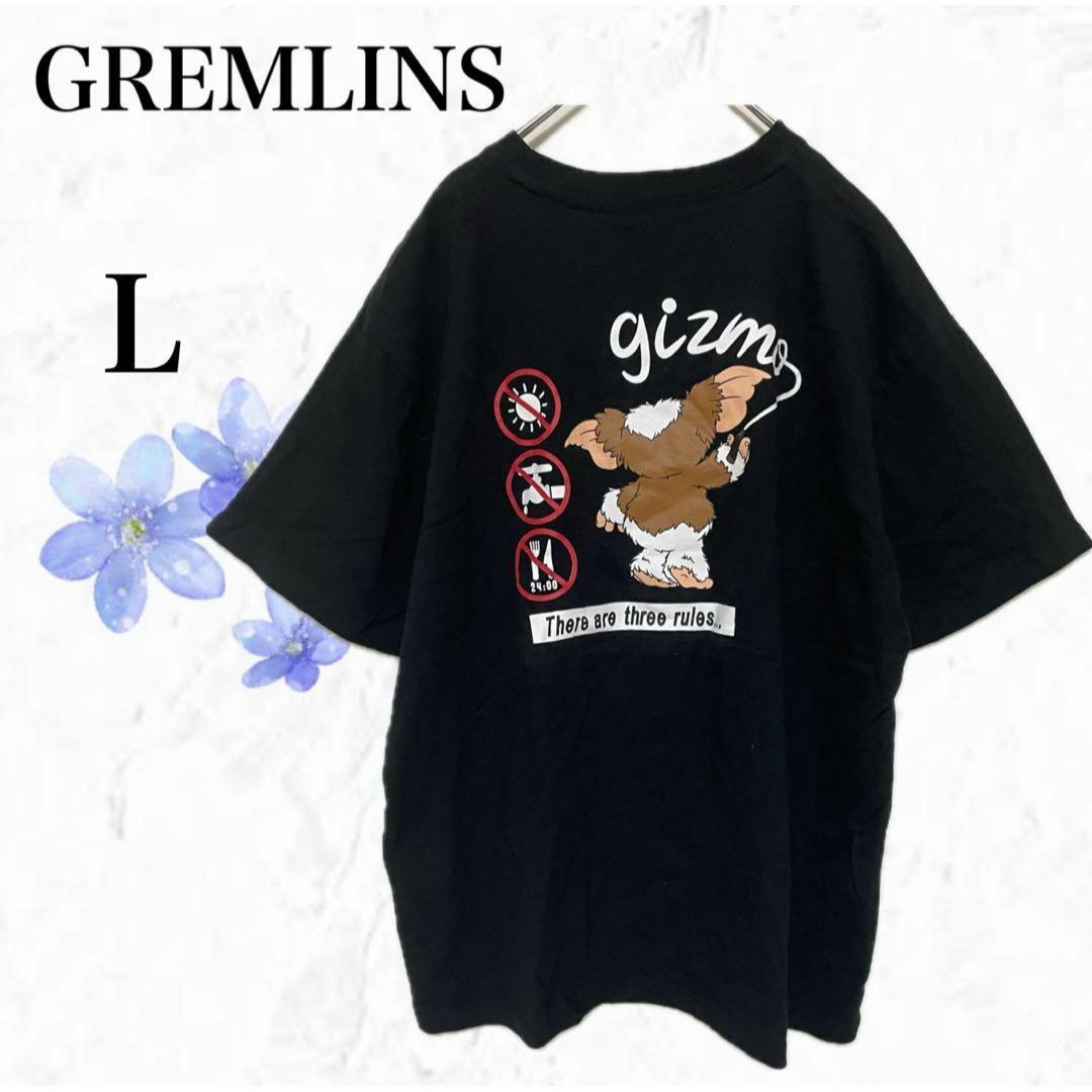 GREMLINS グレムリン◇ギズモ Tシャツ L キャラクター 黒　ブラック レディースのトップス(Tシャツ(半袖/袖なし))の商品写真