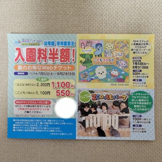 南知多ビーチランド　割引券(遊園地/テーマパーク)