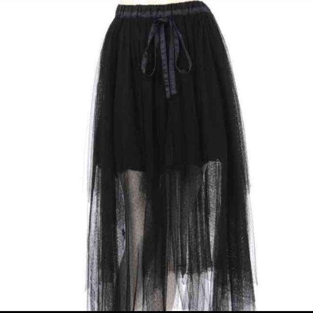 la belle Etude(ラベルエチュード)のla belle etude マーメイド チュールスカート アシンメトリー  レディースのスカート(ロングスカート)の商品写真