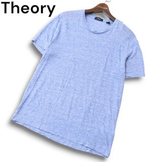 セオリー(Theory)のTheory セオリー 【ZEPHYRE MELANGE KOREE S】 春夏 麻 リネン100%★ 半袖 クルーネック カットソー Tシャツ Sz.M メンズ(Tシャツ/カットソー(半袖/袖なし))