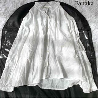Fanaka - Fanaka スタンドカラー レース Aライン シャツブラウス ナチュラル系