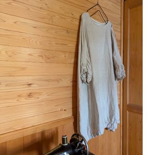 10　生成り色リネンすずらんチュニック(チュニック)