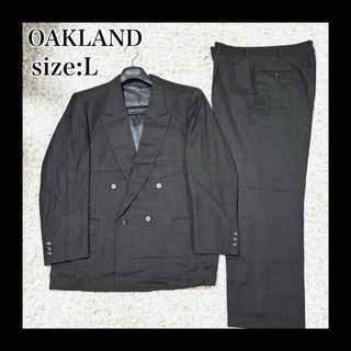 VINTAGE - 美品 オークランド スーツ ダブル 90s vintage チャコールグレー L