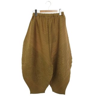 プリーツプリーズイッセイミヤケ(PLEATS PLEASE ISSEY MIYAKE)のプリーツプリーズイッセイミヤケ PP21-JF612 パンツ 1 ブラウン プリーツ ITE1FPQRWC60(その他)