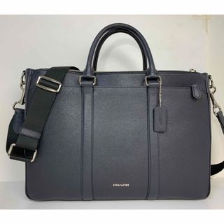美品 コーチ メンズ COACH レザー 2Way ビジネスバッグ ブリーフ