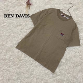 【ベンデイビス】ポケットTシャツ ベージュ Mサイズ