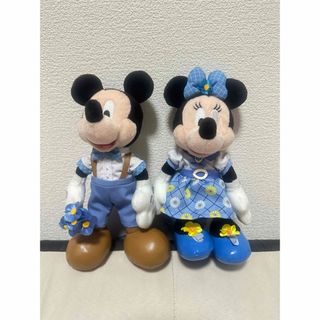 ディズニー(Disney)のディズニー　ミッキー　ミニー　ぬいぐるみバッジ(キャラクターグッズ)