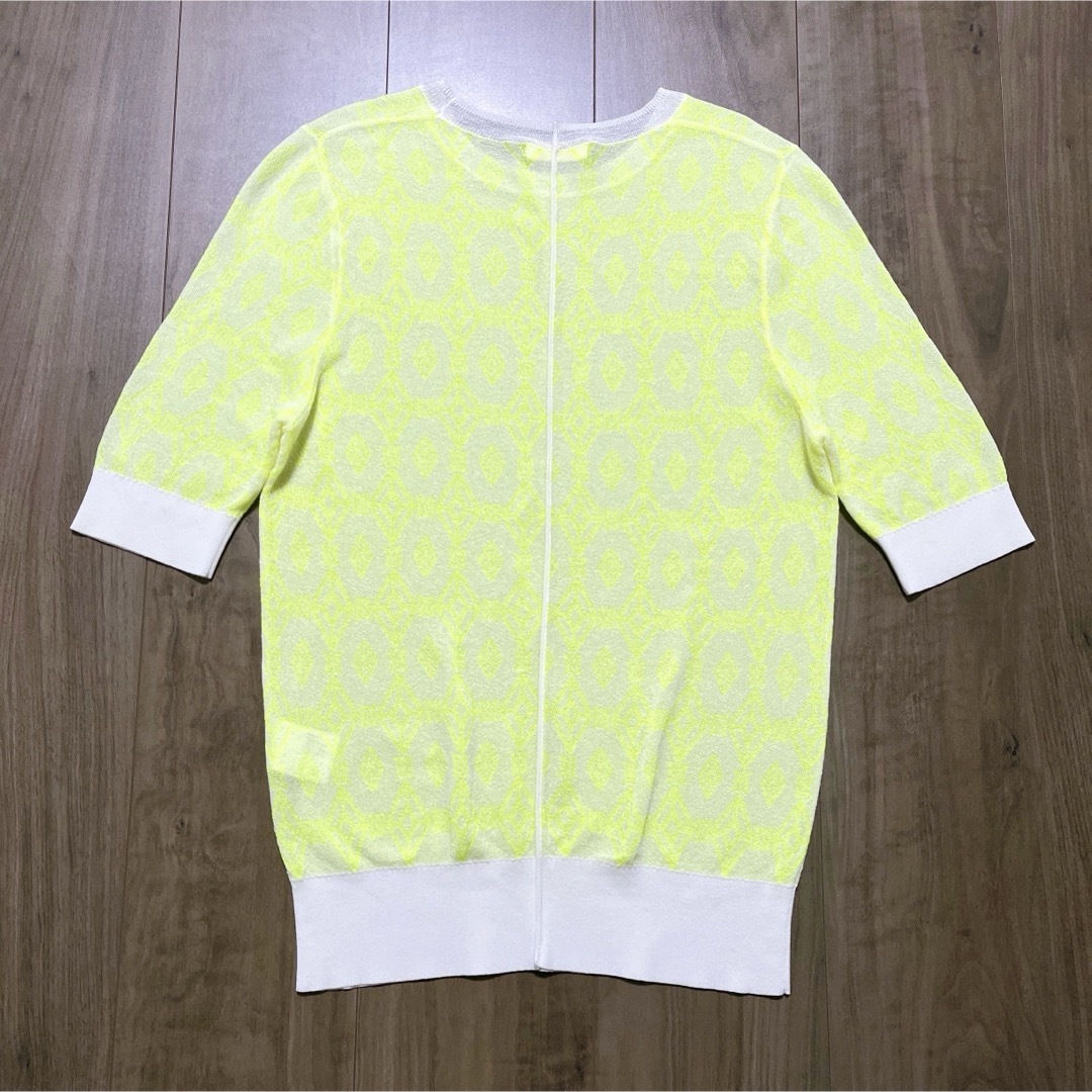 Ballsey(ボールジィ)のボールジィ【美品】コットンナイロンジャガード クルーネックプルオーバー 9号 レディースのトップス(カットソー(半袖/袖なし))の商品写真