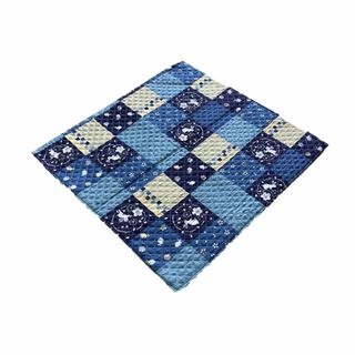 【特価セール】伊藤正(Itosho) キルト座布団カバー うさぎ ブルー 55×(クッション)