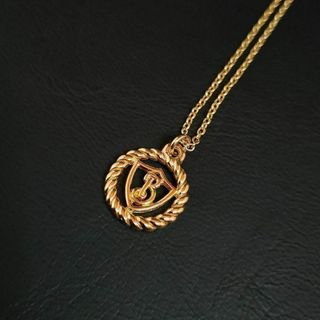 さー　美品バーバリー　Bモチーフ　ゴールド　ネックレス　ペンダント 2492744228.jpg?1738033302
