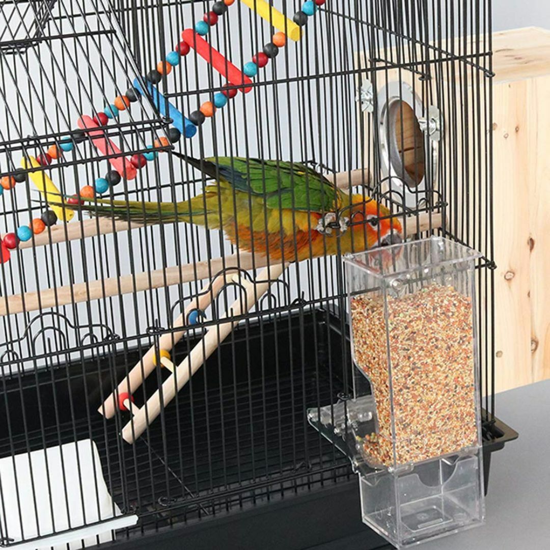 鳥用フードフィーダー 餌やり 餌入れ 給餌機 自動餌与え 透明容器キャット食器  その他のペット用品(鳥)の商品写真