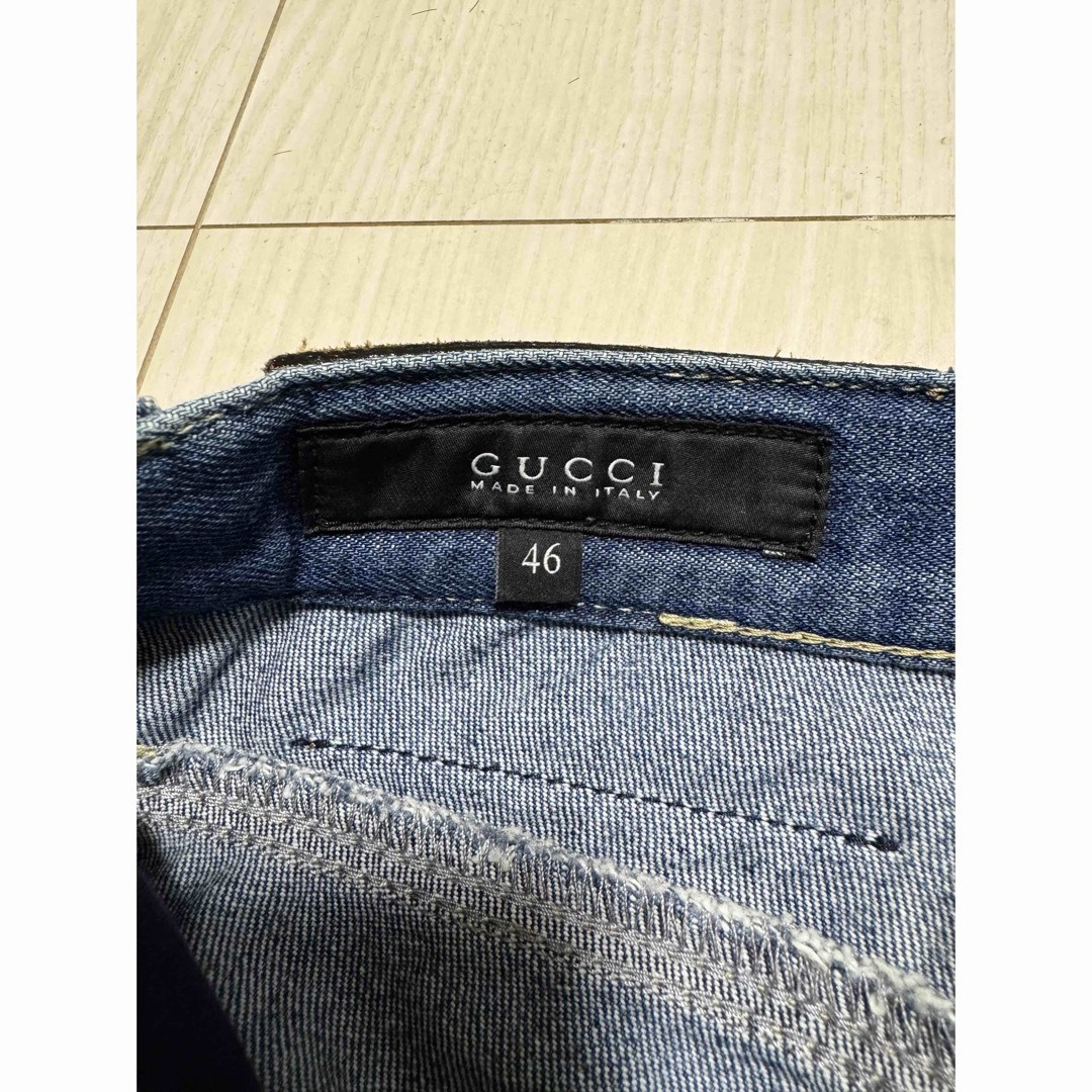 GUCCI(グッチ)の美品 GUCCI グッチ ブルーデニム 46 メンズのパンツ(デニム/ジーンズ)の商品写真