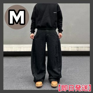 【大人気】バギーデニム 激太 jaded london bigboy似 【M】(デニム/ジーンズ)