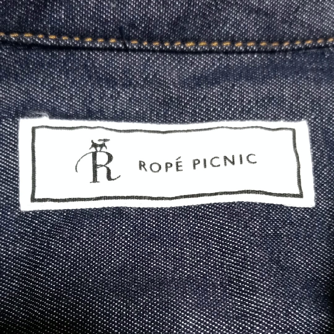 Rope' Picnic(ロペピクニック)の☆ROPE PICNIC☆ロペ ピクニック・デニムワンピース(M)・38 レディースのワンピース(ひざ丈ワンピース)の商品写真
