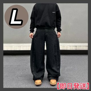 【大人気】バギーデニム 激太 jaded london bigboy似 【L】(デニム/ジーンズ)
