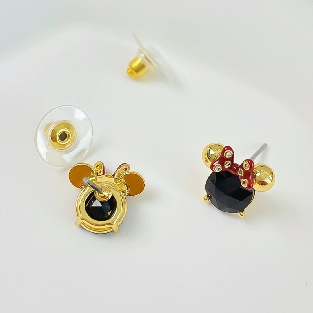 kate spade NEW YORK(ケイトスペードニューヨーク)のケイトスペードxディズニー ミニーマウス ピアス ブラック レディースのアクセサリー(ピアス)の商品写真