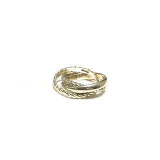 silver ツイストデザイン リング 925 ring accessory(リング(指輪))