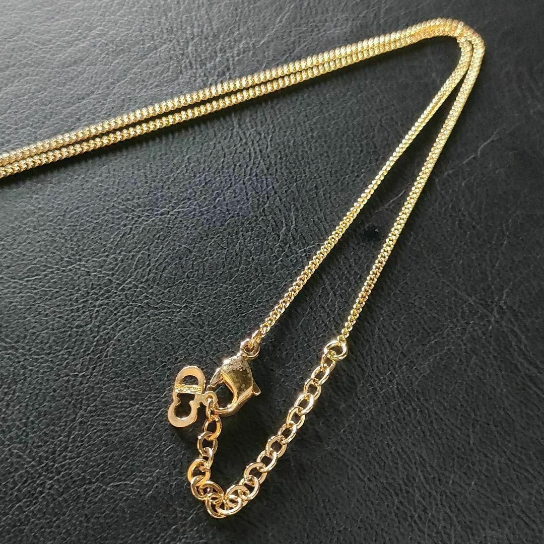 クリスチャンディオール　リボン　Dロゴ　ラインストーン　ネックレス　41272 Christian Dior ディオール ロゴ ラインストーン ネックレス