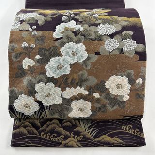 袋帯 美品 秀品 お太鼓柄 正絹 【中古】(帯)