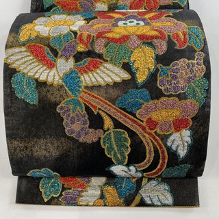 袋帯 美品 秀品 六通 正絹 【中古】(帯)