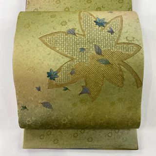 袋帯 秀品 お太鼓柄 正絹 【中古】(帯)