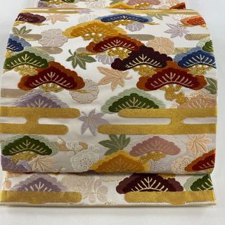 袋帯 美品 秀品 六通 正絹 【中古】(帯)