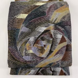 袋帯 美品 名品 六通 正絹 【中古】(帯)