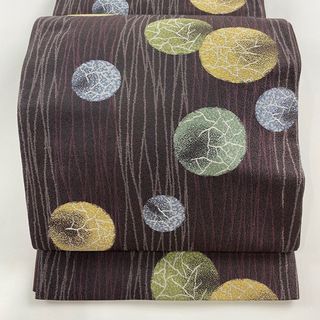 袋帯 美品 名品 六通 正絹 【中古】(帯)