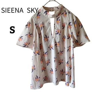 花柄プリント ブラウス【S】シフォン かわいい 綺麗系 SIEENA SKY(シャツ/ブラウス(長袖/七分))