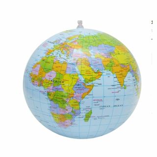 インフレータブル地球儀ビーチボール, 世界地図付き, 教育用＆プール玩具, パー(その他)