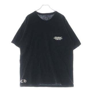 クロムハーツ(Chrome Hearts)のCHROME HEARTS クロムハーツ ×OFF-WHITE Tokyo Tee オフホワイト 東京限定半袖Tシャツ バックスクロールラベルプリント ブラック(Tシャツ/カットソー(半袖/袖なし))
