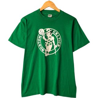古着 ~80年代 TRENCH NBA BOSTON CELTICS ボストンセルティックス ロゴプリントTシャツ USA製 メンズL相当 ヴィンテージ /eaa566589(Tシャツ/カットソー(半袖/袖なし))