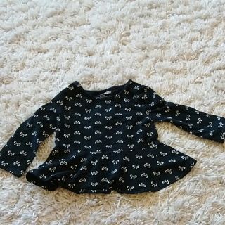 ベビーギャップ(babyGAP)のbaby Gap ヘプラムリボントップス(Tシャツ(長袖/七分))