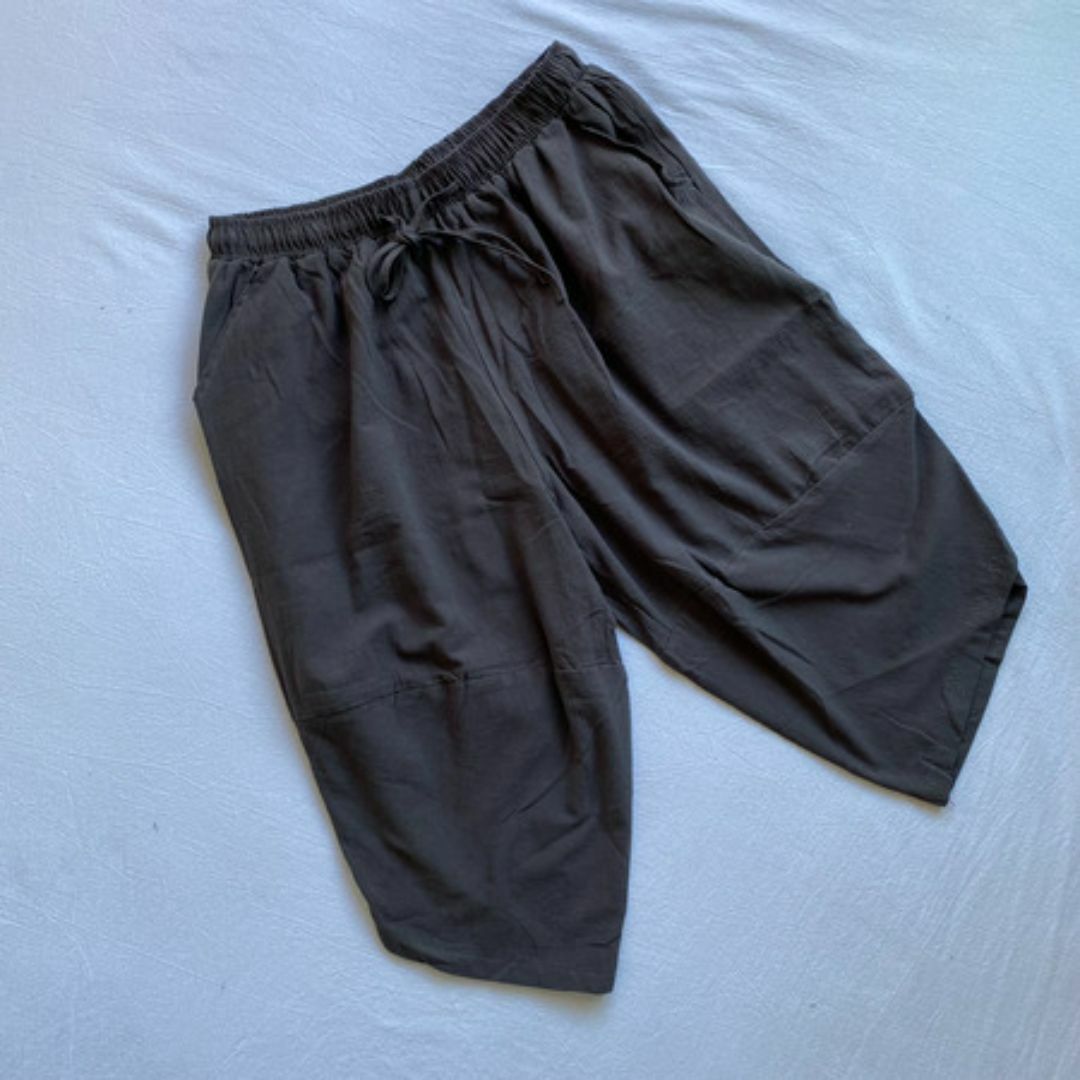 3XL グレー 上下セット ルームウェア メンズ 天然素材 半袖 ハーフパンツ メンズの水着/浴衣(浴衣)の商品写真