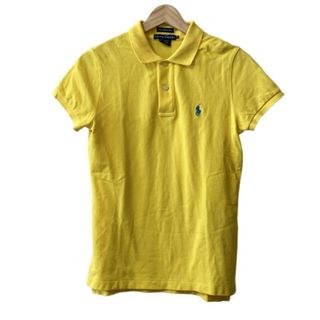 ラルフローレン(Ralph Lauren)のRalphLauren(ラルフローレン) 半袖ポロシャツ サイズM レディース - イエロー(ポロシャツ)