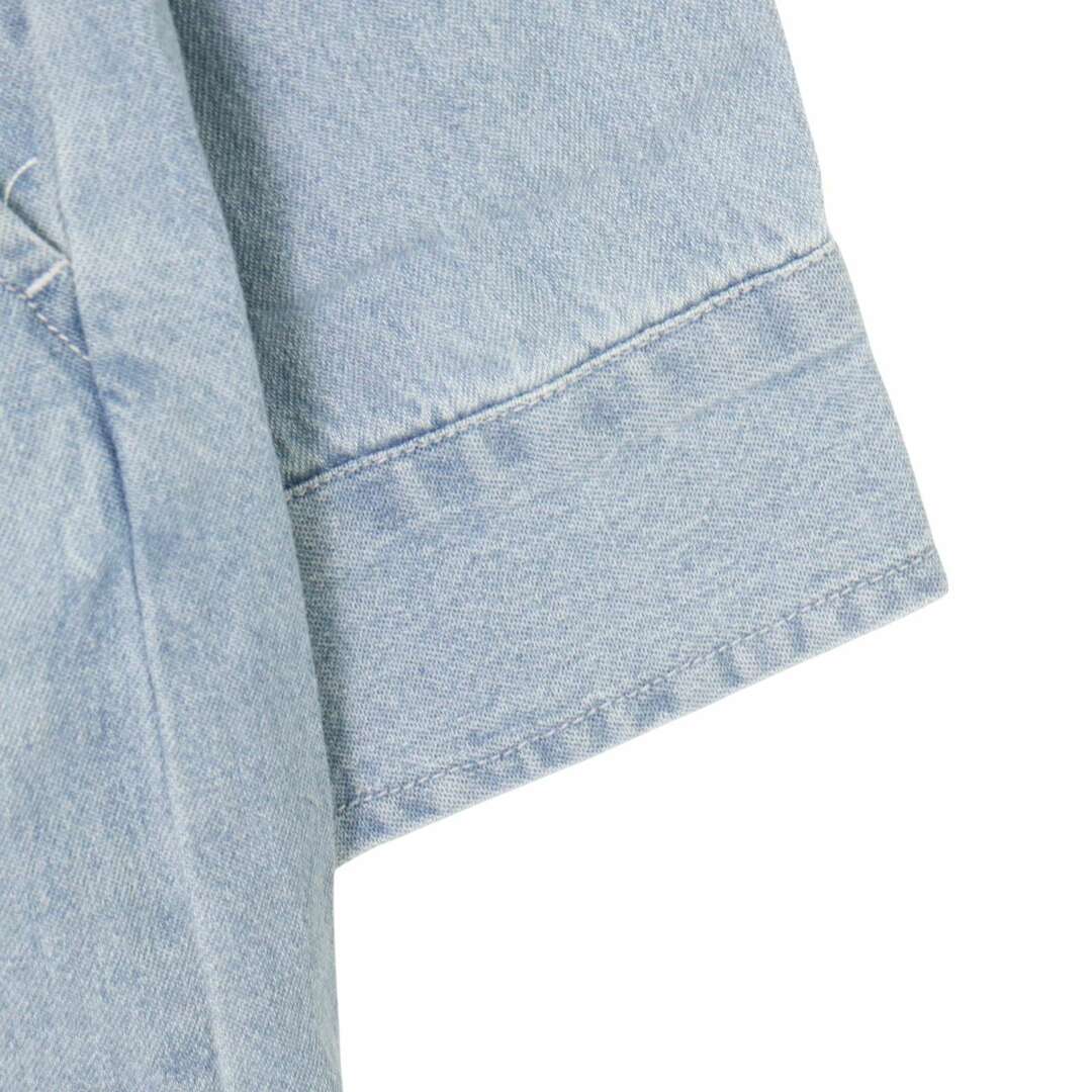 【新品 未使用】 Brilant ブリアン 加工★ 長袖 デニム シャツ ワンピース ジャンパースカート ジャンスカ Sz.F レディース レディースのワンピース(その他)の商品写真
