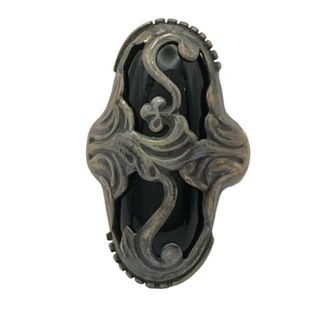 ジョージジェンセン(Georg Jensen)のGEORG JENSEN(ジョージジェンセン) リング 18 - シルバー×黒 18(リング(指輪))