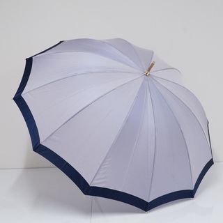 傘 GRACY グレイシー 12本骨 高級傘 USED品 バイカラー 寒竹 多間 カーボン骨 軽量 55cm A2973(傘)