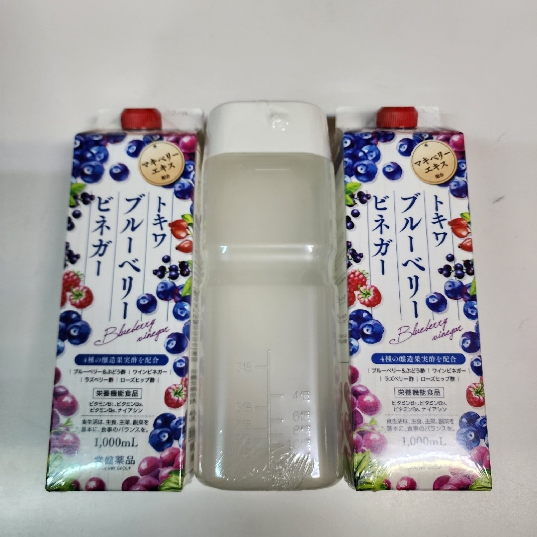 TOKIWA Pharmaceutical(トキワヤクヒンコウギョウ)のブルーベリー酢　10倍濃縮　1,000mL　2本　ぶどう酢　飲むお酢 食品/飲料/酒の飲料(その他)の商品写真