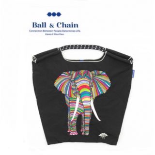 Ball&Chain ボールアンドチェーン MULGA. ゾウのエデン 黒 M(エコバッグ)