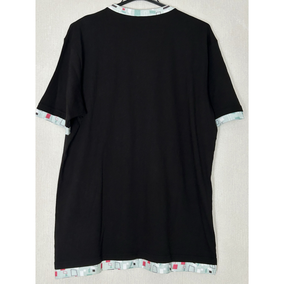 美品　snowmiku 雪ミク　sky town リンガー半袖Tシャツ　XL メンズのトップス(Tシャツ/カットソー(半袖/袖なし))の商品写真